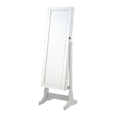 Best Furniture Outlet - Coaster - Yvonne Cheval Mirror with Jewelry Storage Dove Grey - 901866