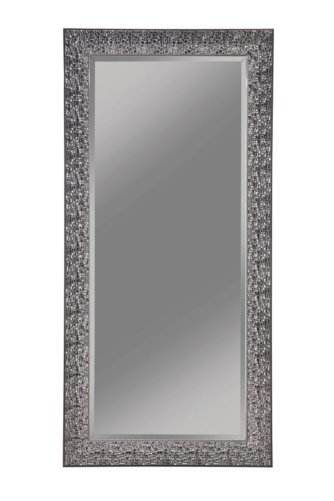 Best Furniture Outlet - Coaster - Rollins 32 x 66 Inch Rectangular Floor Mirror Black - 901999