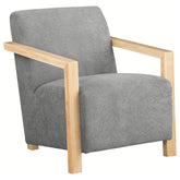 Best Furniture Outlet - Coaster - Diego Upholstered Accent Arm Chair with Wood Arms Grey - 902269