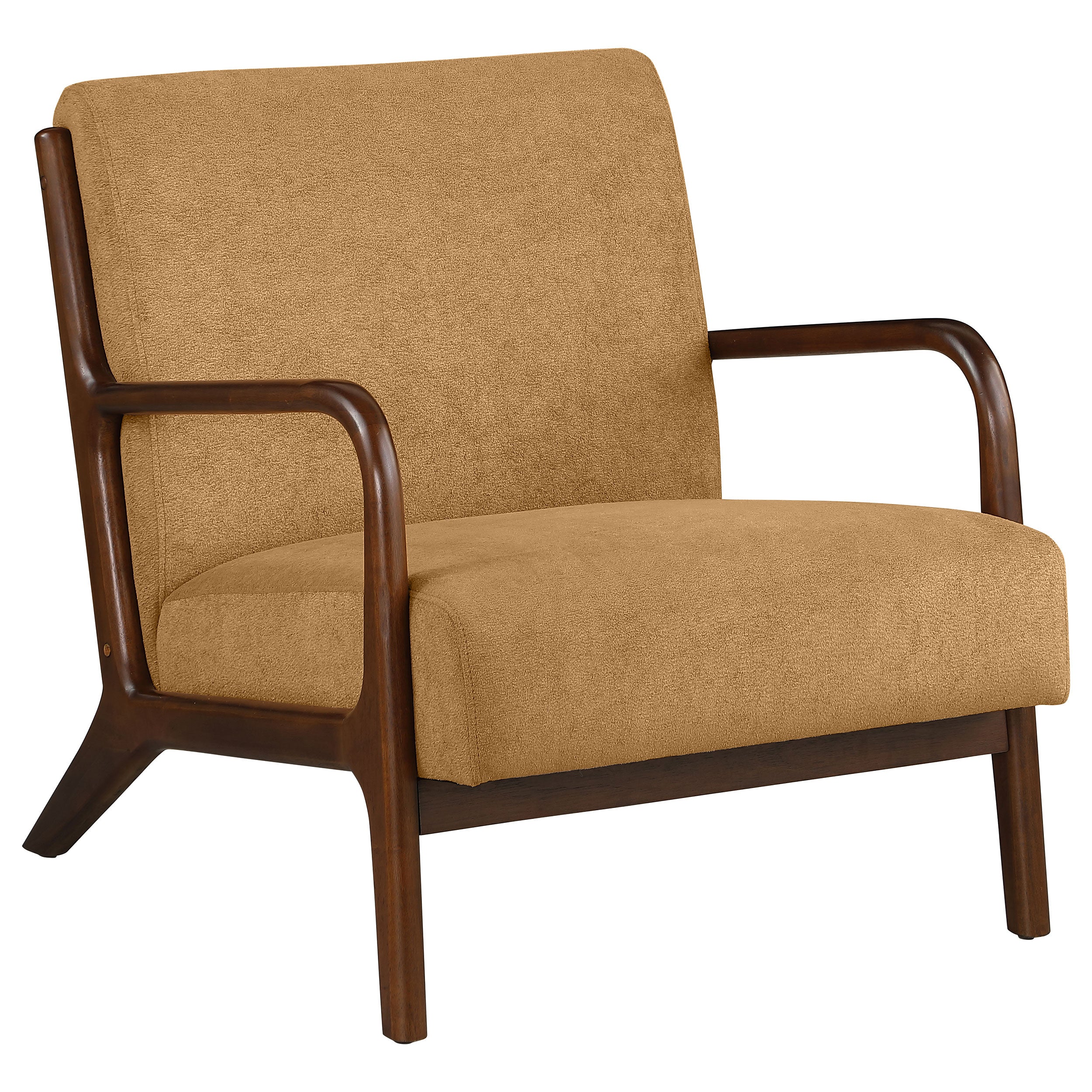 Best Furniture Outlet - Coaster - Foster Upholstered Wood Frame Accent Chair Honey - 902271