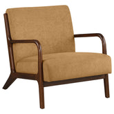 Best Furniture Outlet - Coaster - Foster Upholstered Wood Frame Accent Chair Honey - 902271