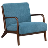 Best Furniture Outlet - Coaster - Foster Upholstered Wood Frame Accent Chair Peacock Blue - 902272