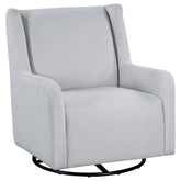Best Furniture Outlet - Coaster - Serra Boucle Upholstered Swivel Glider Recliner Dove Grey - 902454