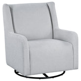Best Furniture Outlet - Coaster - Serra Boucle Upholstered Swivel Glider Dove Grey - 902454