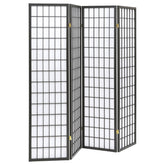 Best Furniture Outlet - Coaster - Roberto 4-Panel Room Divider Folding Shoji Screen Dark Grey - 902631