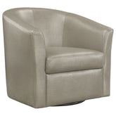 Best Furniture Outlet - Coaster - Turner Upholstered Barrel Back Swivel Chair Champagne - 902726
