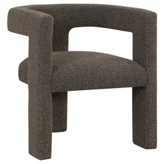 Best Furniture Outlet - Coaster - Petra Boucle Upholstered Accent Side Chair Chocolate Brown - 902880