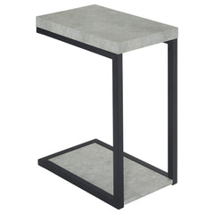 Best Furniture Outlet - Coaster - Beck Engineered Wood C-Shape Sofa Side Table Cement - 902933
