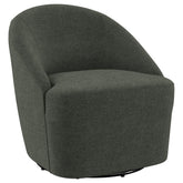 Best Furniture Outlet - Coaster - Leon Upholstered Barrel Accent Swivel Chair Hunter Green - 903075