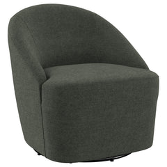 Best Furniture Outlet - Coaster - Leon Upholstered Barrel Accent Swivel Chair Hunter Green - 903075