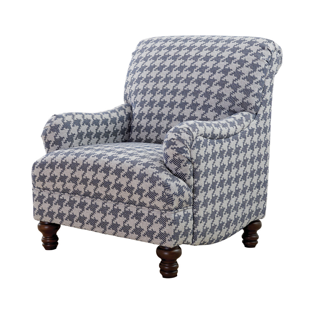 Best Furniture Outlet - Coaster - Glenn Upholstered English Arm Accent Chair Blue - 903093