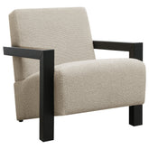 Best Furniture Outlet - Coaster - Fitzroy Boucle Upholstered Accent Arm Chair Latte - 903095