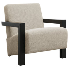Best Furniture Outlet - Coaster - Fitzroy Boucle Upholstered Accent Arm Chair Latte - 903095