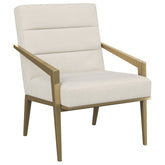 Best Furniture Outlet - Coaster - Kirra Upholstered Metal Arm Accent Chair Cream - 903143
