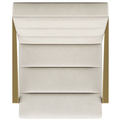 Kirra Upholstered Metal Arm Accent Chair Cream