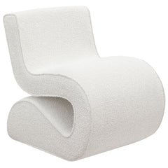 Best Furniture Outlet - Coaster - Ronea Boucle Upholstered Armless Curved Chair Cream - 903154