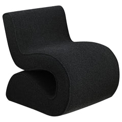 Best Furniture Outlet - Coaster - Ronea Boucle Upholstered Armless Curved Chair Charcoal - 903155