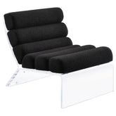 Best Furniture Outlet - Coaster - Serreta Boucle Upholstered Armless Acrylic Chair Black - 903162