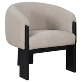 Best Furniture Outlet - Coaster - Valdez Boucle Upholstered Barrel Back Accent Chair Beige - 903165