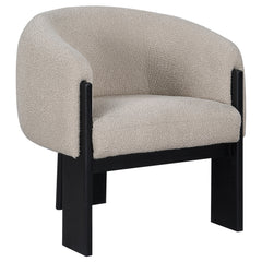 Best Furniture Outlet - Coaster - Valdez Boucle Upholstered Barrel Back Accent Chair Beige - 903165