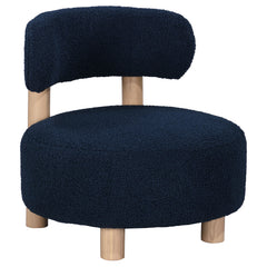 Best Furniture Outlet - Coaster - Zonie Boucle Upholstered Barrel Back Accent Chair Blue - 903168