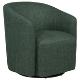 Best Furniture Outlet - Coaster - Mossbrook Fabric Upholstered Swivel Accent Chair Green - 903222