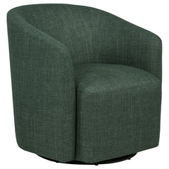 Best Furniture Outlet - Coaster - Mossbrook Fabric Upholstered Swivel Accent Chair Green - 903222