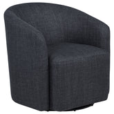 Best Furniture Outlet - Coaster - Mossbrook Fabric Upholstered Swivel Accent Chair Anthracite - 903223