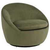 Best Furniture Outlet - Coaster - Myernick Velvet Upholstered Swivel Accent Chair Olive - 903229