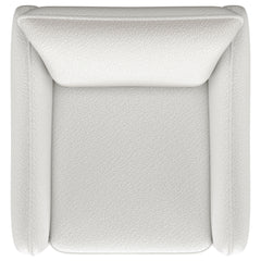 Madia Upholstered Sloped Arm Swivel Glider Chair Vanilla