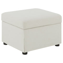 Best Furniture Outlet - Coaster - Winter Upholstered Hydraulic Lift Top Storage Ottoman Beige - 904134