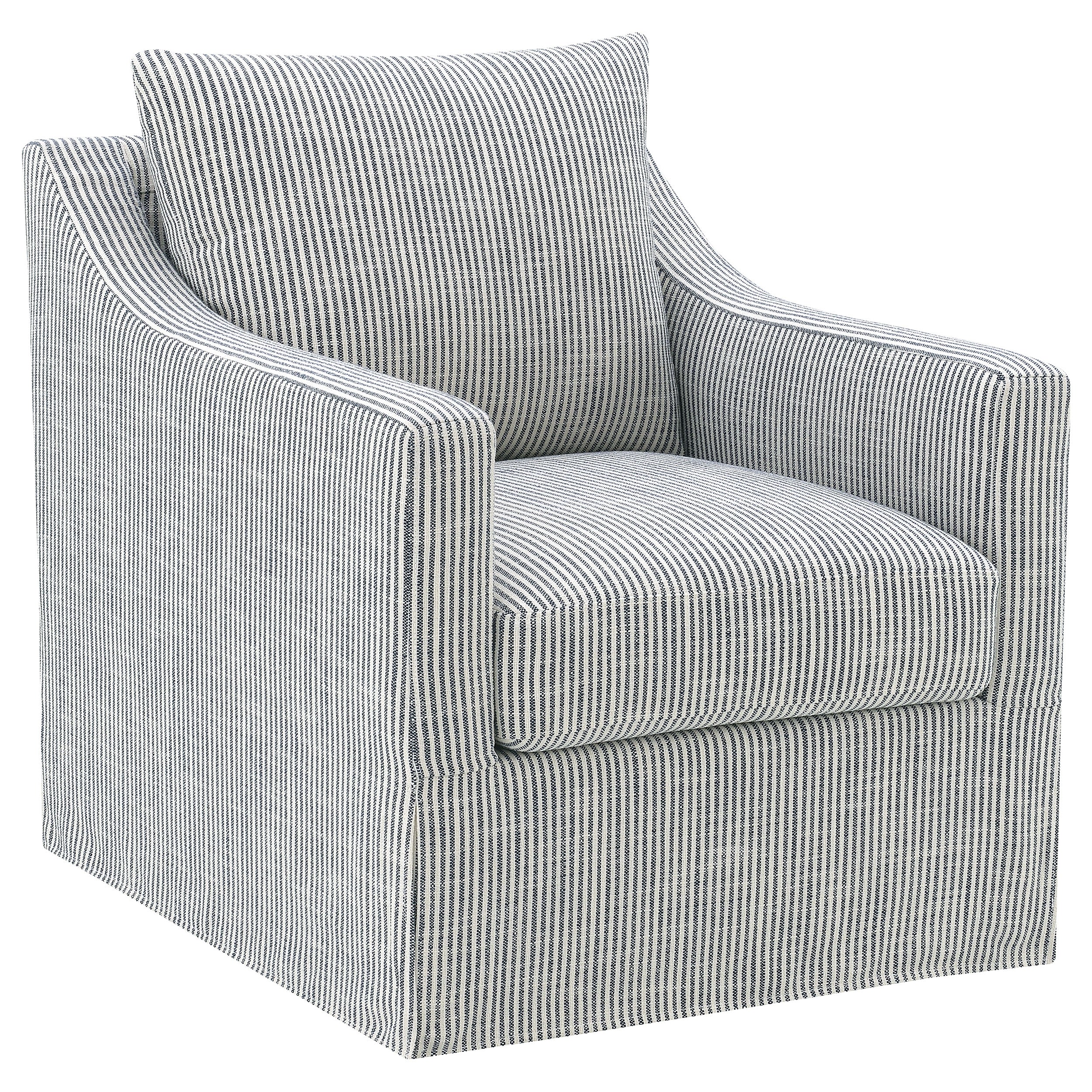 Best Furniture Outlet - Coaster - Winter Upholstered Sloped Arm Accent Swivel Chair Grey - 904137