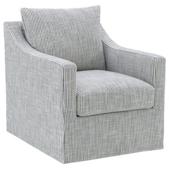 Best Furniture Outlet - Coaster - Winter Upholstered Sloped Arm Accent Swivel Chair Grey - 904137