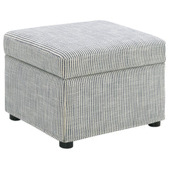 Best Furniture Outlet - Coaster - Winter Upholstered Hydraulic Lift Top Storage Ottoman Grey - 904138