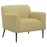 Best Furniture Outlet - Coaster - Darlene Upholstered English Arm Accent Chair Lemon - 905639