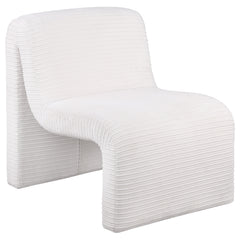 Best Furniture Outlet - Coaster - Drayton Upholstered Curved Armless Accent Chair Ivory - 907525