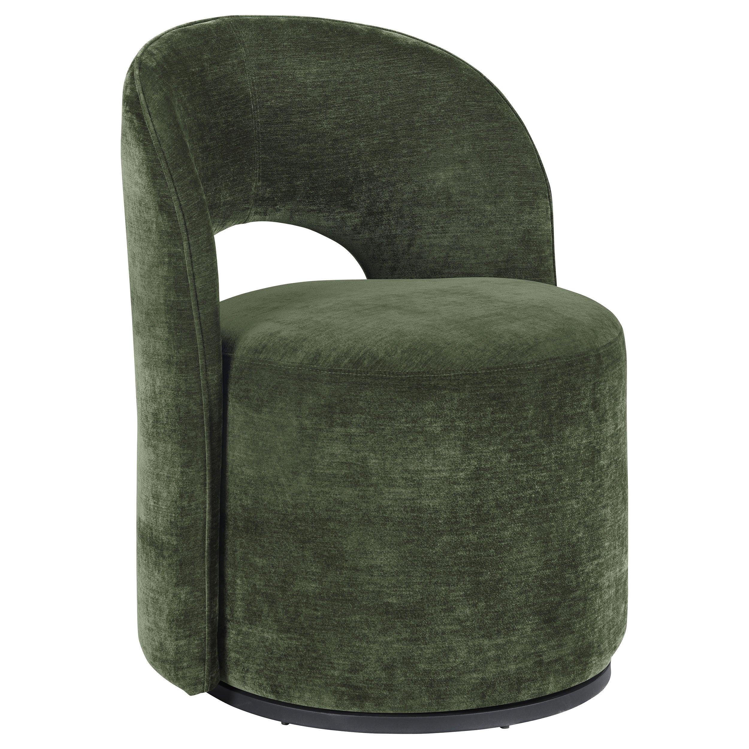 Best Furniture Outlet - Coaster - Harjo Velvet Upholstered Swivel Accent Chair Olive Green - 907530