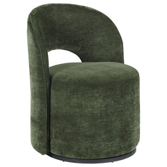 Best Furniture Outlet - Coaster - Harjo Velvet Upholstered Swivel Accent Chair Olive Green - 907530
