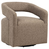 Best Furniture Outlet - Coaster - Westhill Boucle Upholstered Swivel Accent Chair Rocky Road - 907538