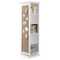 Best Furniture Outlet - Coaster - Robinsons Swivel Accent Cabinet with Cork Board White - 910080