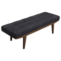 Best Furniture Outlet - Coaster - Wilson Fabric Upholstered Tufted Accent Bench Grey - 910213