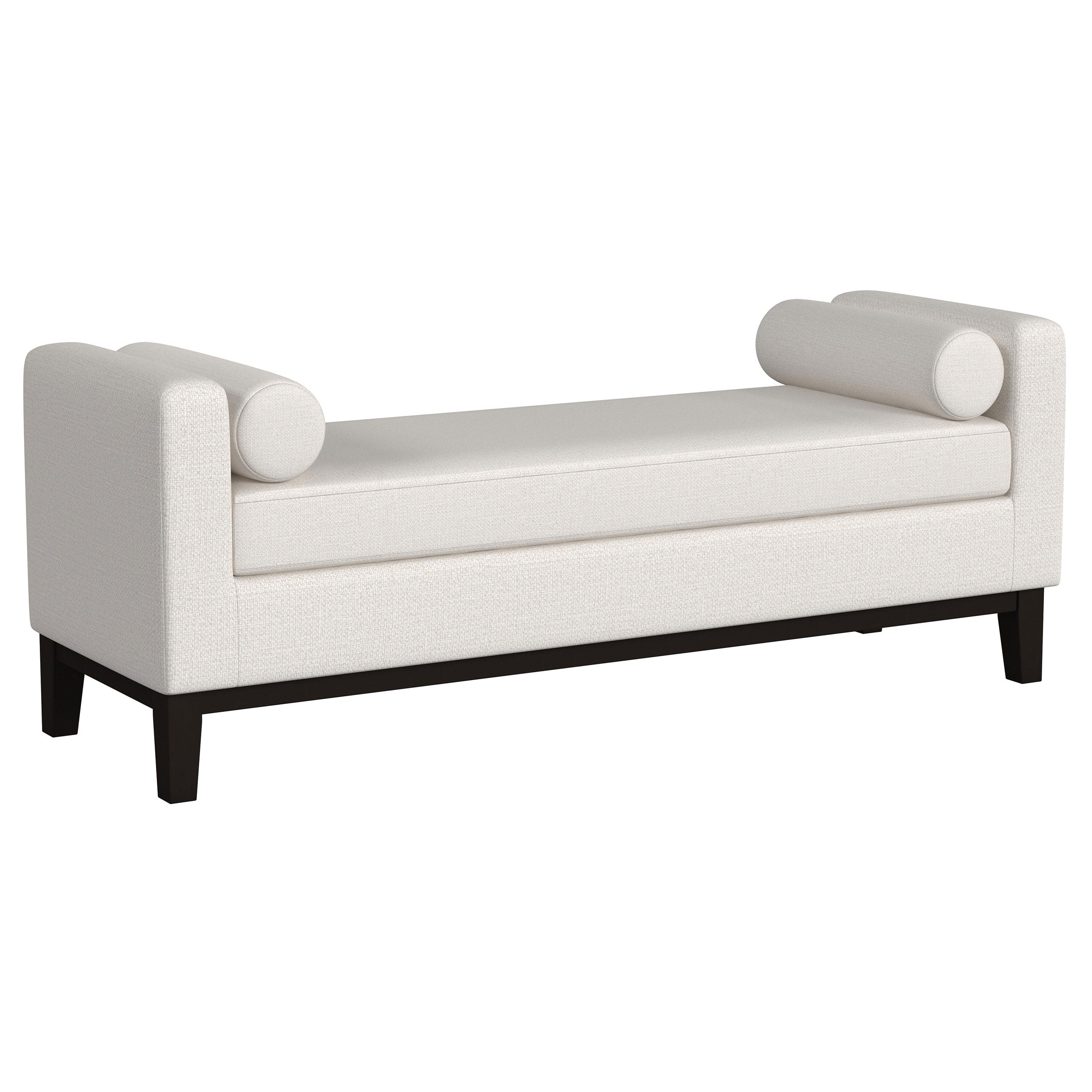 Best Furniture Outlet - Coaster - Rosie Upholstered Accent Bench with Armrests Vanilla - 910270