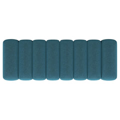 Summer Fabric Upholstered Tufted Accent Bench Peacock Blue