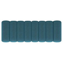 Summer Fabric Upholstered Tufted Accent Bench Peacock Blue