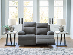 Best Furniture Outlet - Ashley Furniture - Side-Swipe Living Room - Reclining Loveseat / Charcoal - PC9140686