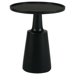 Best Furniture Outlet - Coaster - Ixia Round Solid Mango Wood Accent Side Table Black Stain - 915109
