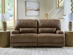 Best Furniture Outlet - Ashley Furniture - Beckley Place Living Room - 2 Seat PWR REC Sofa ADJ HDREST / Earth - PC9180247