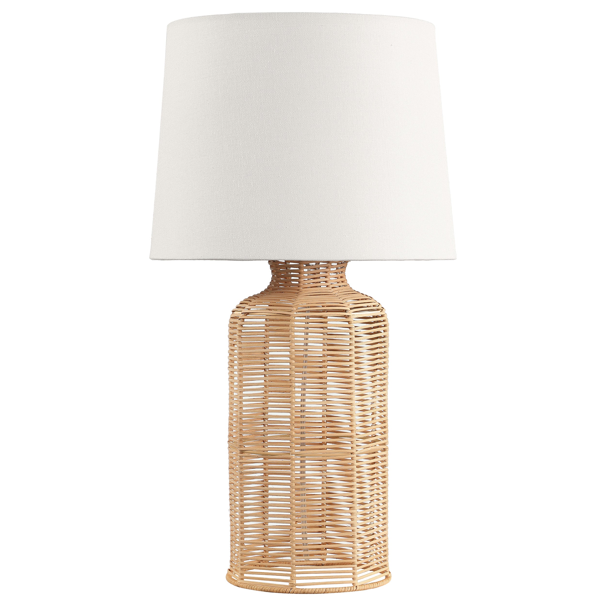 Best Furniture Outlet - Coaster - Nairobi Empire Shade Handwoven Rattan Table Lamp Natural - 920013