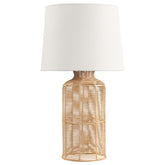 Best Furniture Outlet - Coaster - Nairobi Empire Shade Handwoven Rattan Table Lamp Natural - 920013
