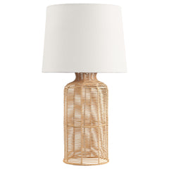 Best Furniture Outlet - Coaster - Nairobi Empire Shade Handwoven Rattan Table Lamp Natural - 920013